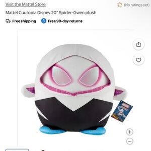 Marvel Spider-Gwen Plush - White, Black, Pink